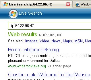 Live Search IP operator