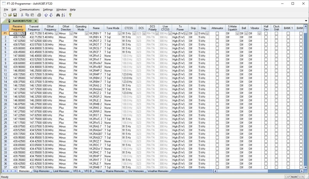 imported file